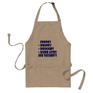 COPS job security Adult Apron
