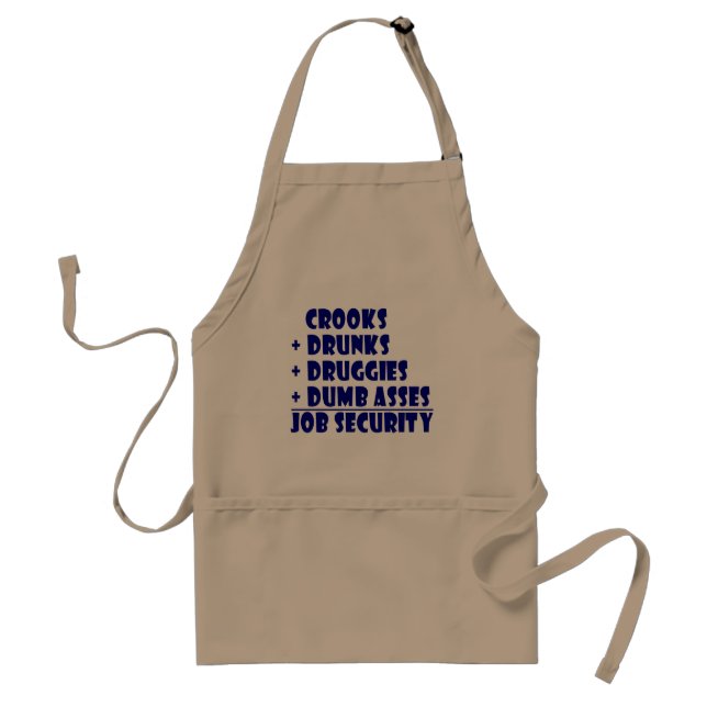 COPS job security Adult Apron (Front)
