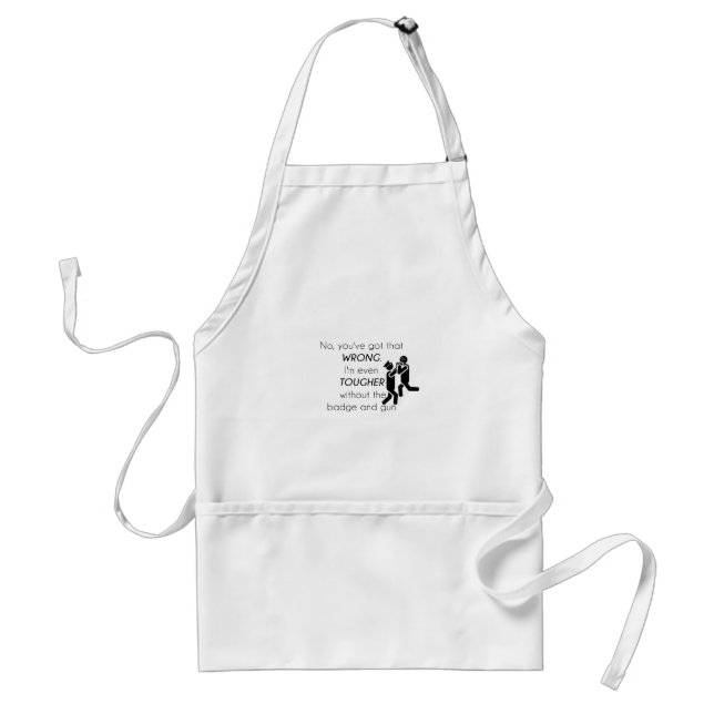 Cops Jokes Gifts Adult Apron (Front)