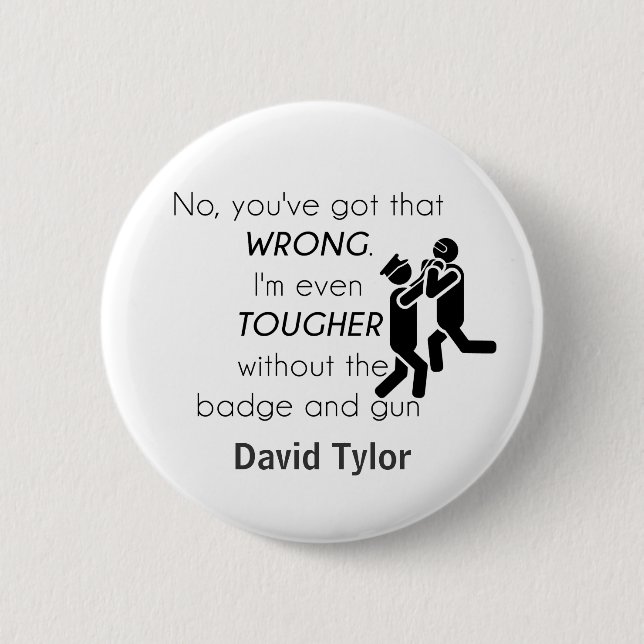 Cops Jokes Gifts Button (Front)