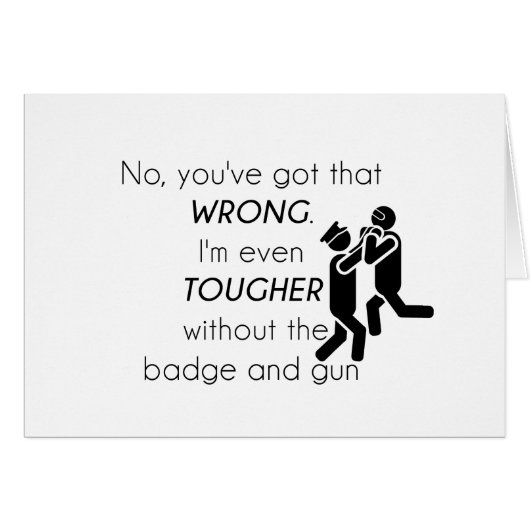 Cops Jokes Gifts Cards (Front Horizontal)