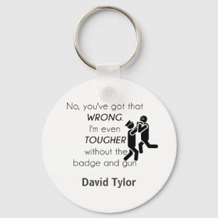 Cops Jokes Gifts Keychain