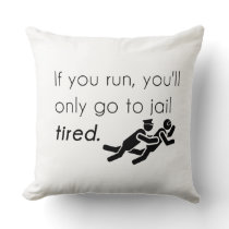 Cops Jokes Throw Pillow