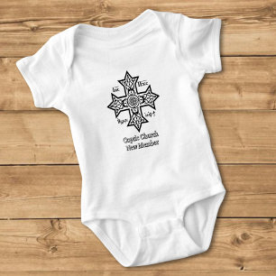 Coptic Cross Baby Bodysuit