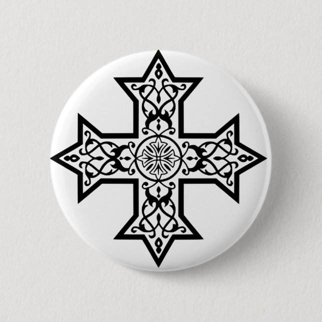 Coptic Cross Button (Front)