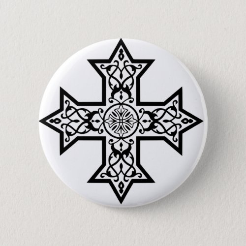 Coptic Cross Button