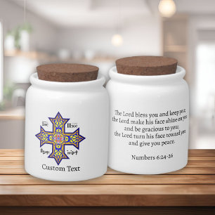 Coptic Cross Candy Jar