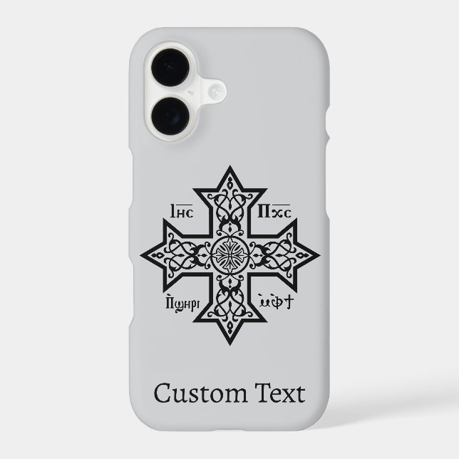 Coptic Cross Case-Mate iPhone Case (Back)