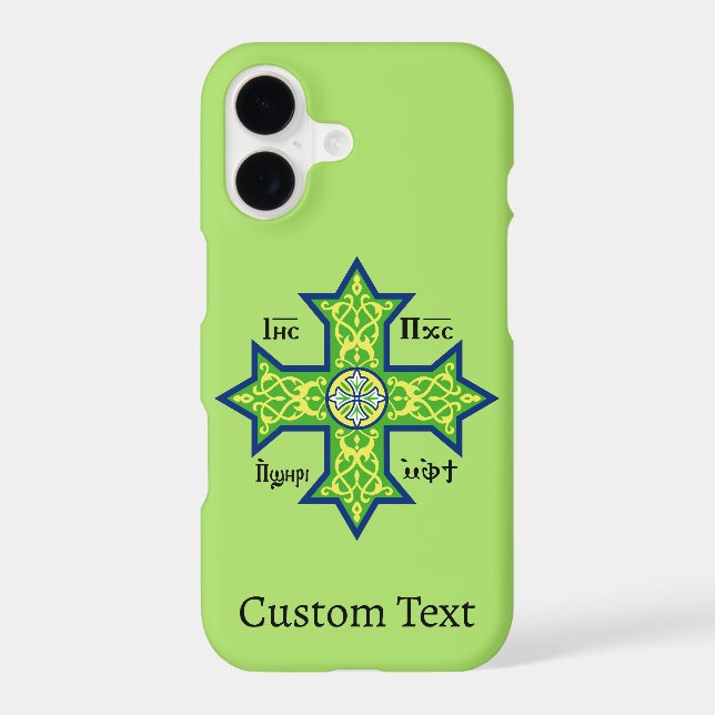 Coptic Cross Case-Mate iPhone Case (Back)