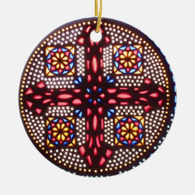 COPTIC CROSS CERAMIC ORNAMENT (Front)