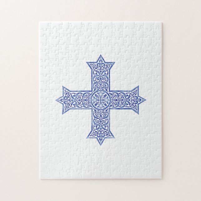 Coptic cross jigsaw puzzle (Vertical)