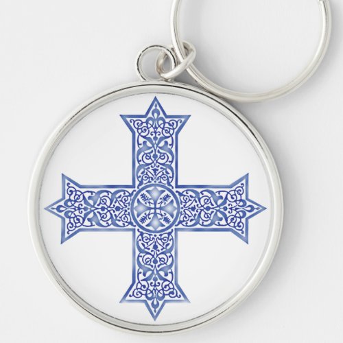Coptic cross keychain