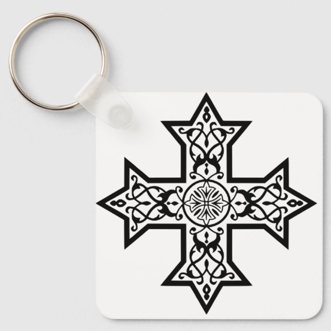 Coptic Cross Keychain (Front)