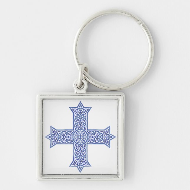 Coptic cross keychain (Front)