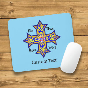 Coptic Cross Mouse Pad
