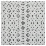 Coptic Cross Outline Pattern Fabric