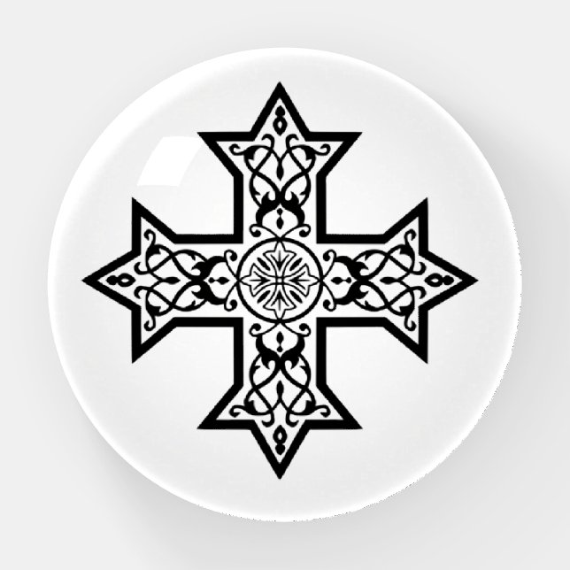 Coptic Cross Paperweight (Front)