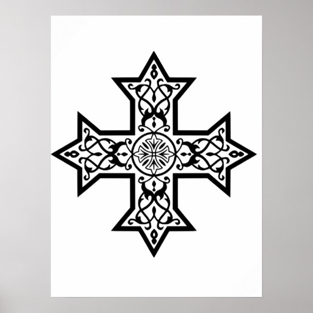 Coptic Cross Premium Fine Art Poster (Front)