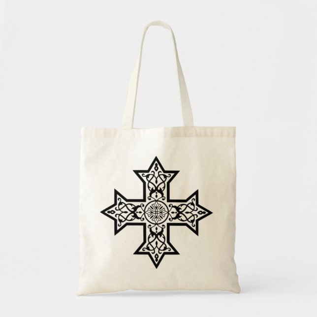 Coptic Cross Premium Fine Art Tote Bag (Front)
