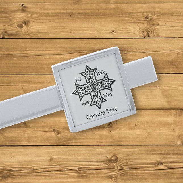 Coptic Cross Silver Finish Tie Bar (Creator Uploaded)