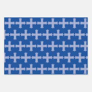Coptic Cross Symbol of Egyptian Christianity Wrapping Paper Sheets