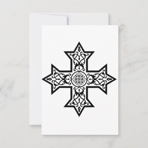 Coptic Cross Thank You Card