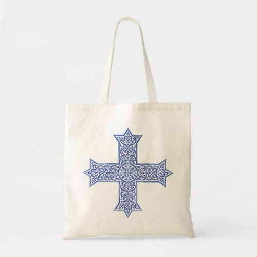 Coptic cross   tote bag