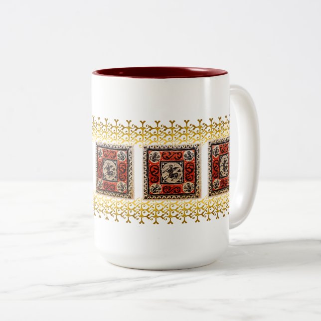 Coptic Tile Mug (Front Right)