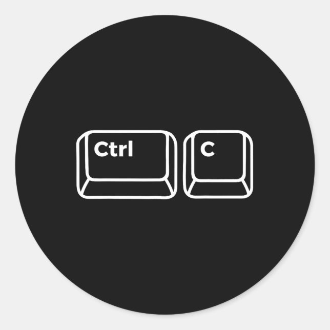 Copy And Paste Dad Shirt Matching Father Daughter  Classic Round Sticker (Front)