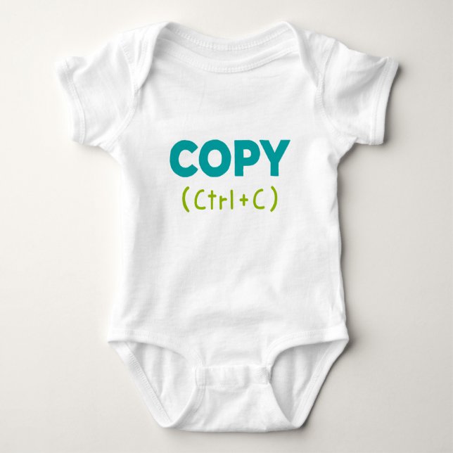 COPY (Ctrl+C) Copy & Paste Baby Bodysuit (Front)