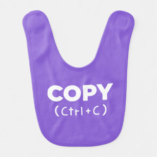 COPY Ctrl+C {Copy & Paste} Bibs for Twins