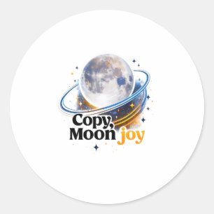 Copy Moon Joy Celestial Planet Graphic STICKER