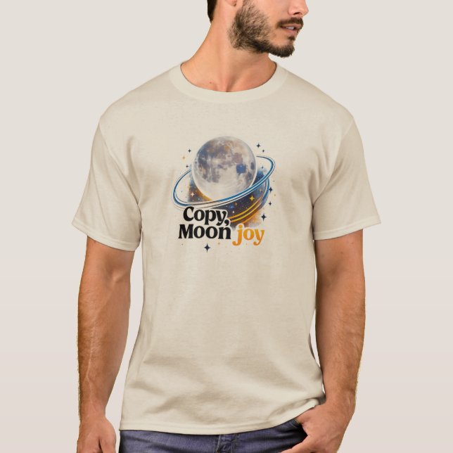 Copy Moon Joy Celestial Planet Graphic T-Shirt (Front)