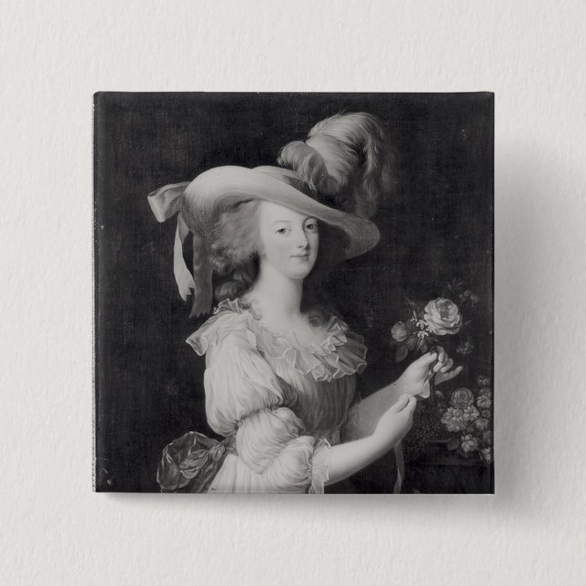 Copy of a Portrait of Marie-Antoinette Pinback Button (Front)