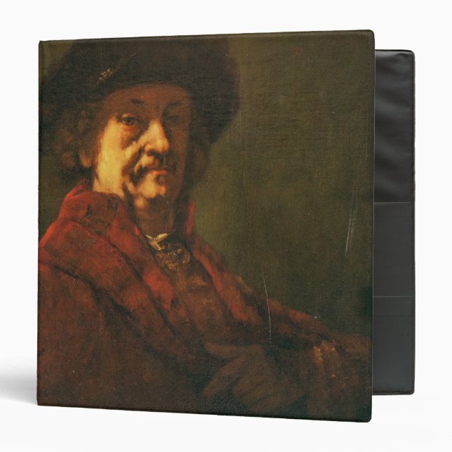 Copy of a Rembrandt Self Portrait, 1869 Binder (Front/Inside)