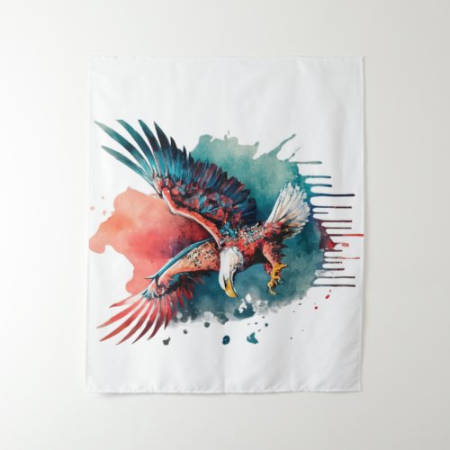 copy of Be Eagle flying funny  Tapestry