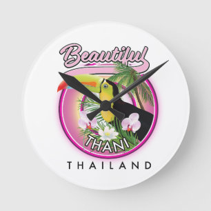Copy of Beautiful Thani Thailand Round Clock