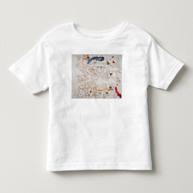 Copy of Catalan Map of Europe, North Africa Toddler T-shirt (Front)