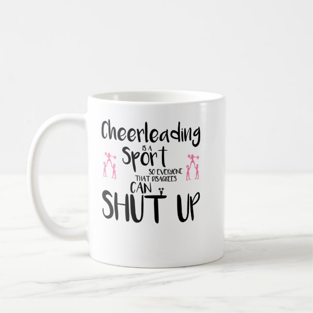 Copy of cheerleading coach Cheerleaders sport love Coffee Mug (Left)