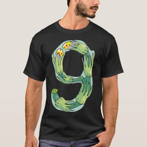 Copy Of Cottagecore Numbers _ Floral Nine  T_Shirt