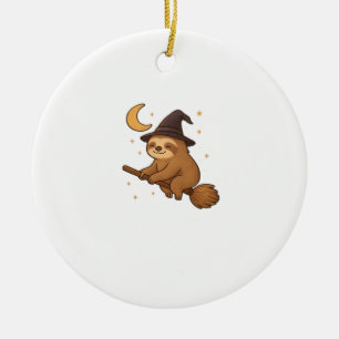 Copy of Ghost Hedgehog Librarian � Cute Halloween Ceramic Ornament