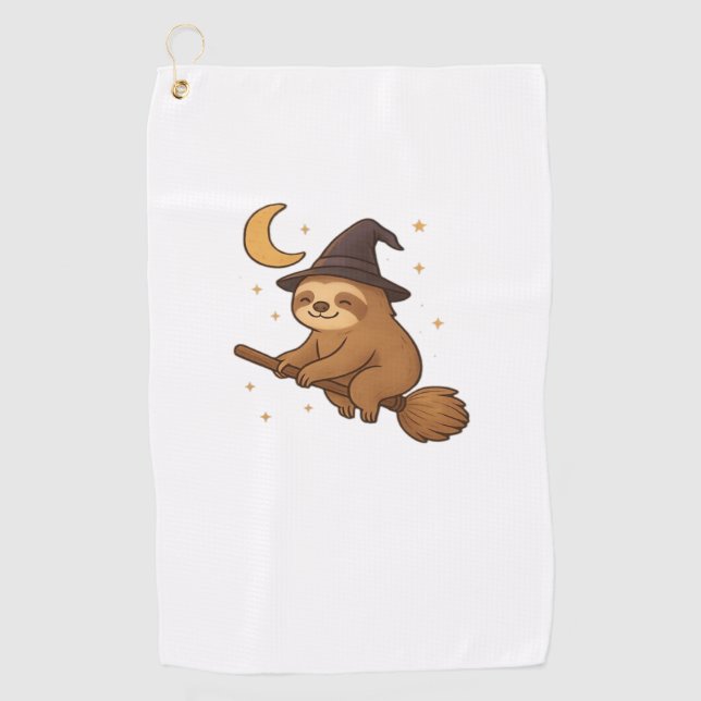 Copy of Ghost Hedgehog Librarian � Cute Halloween  Golf Towel (Front)