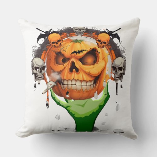 Copy of Jack halloween Throw Pillow