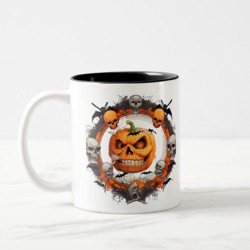 Copy of Jack Skellington halloween Two_Tone Coffee Mug