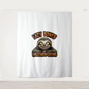 Copy of Lazy Bones and Halloween Groans - Creepy S Tapestry
