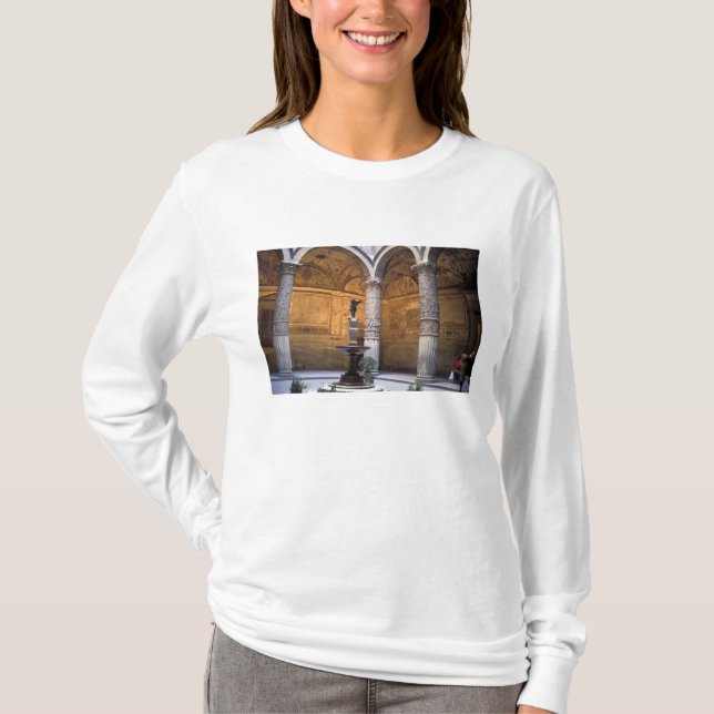 Copy of Putto with Dolphin by Andrea del T-Shirt (Front)