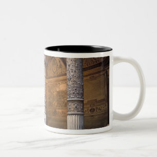 Copy of Putto with Dolphin by Andrea del Two-Tone Coffee Mug