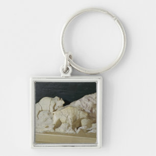 Copy of sculpture of bisons, Le Keychain