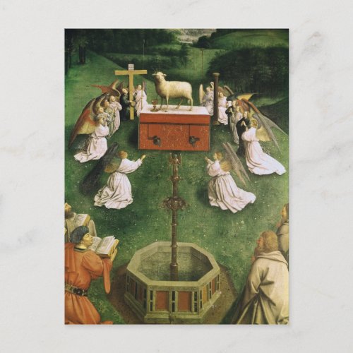 Copy of The Adoration of the Mystic Lamb Postcard