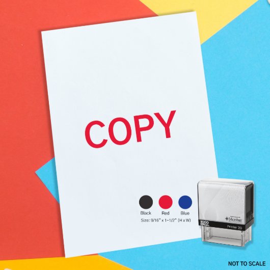 Copy Office Self Inking Rubber Stamp (Front)